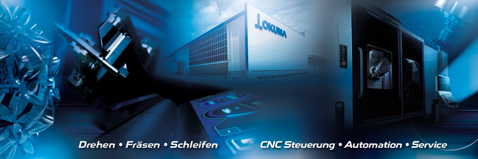 OKUMA Banner - CNC Maschinen