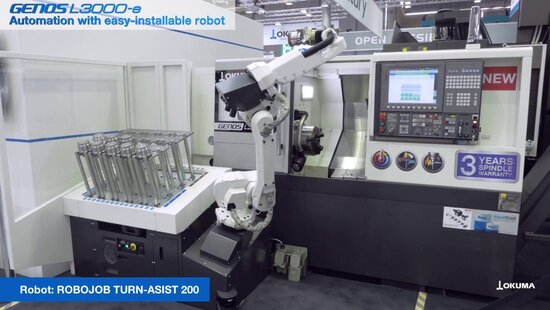 GENOS L3000-e - Automation with RoboJob TURN-ASSIST 200